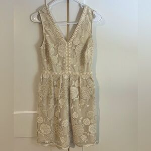 Altar’d State knee length gold dress